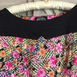 Retro tea length dress.